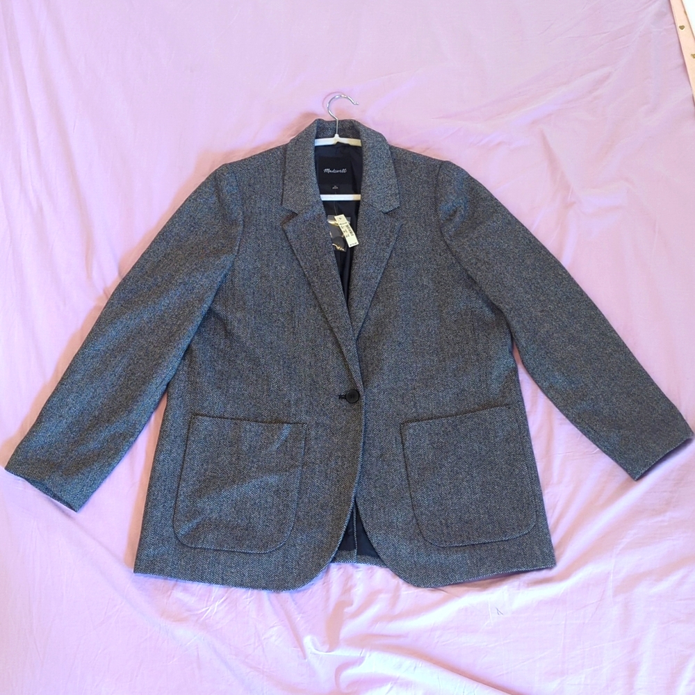 Madewell Larsen Blazer in Herringbone